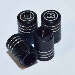 Smart Brabus valve caps Black
