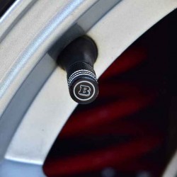 Smart Brabus valve caps Black