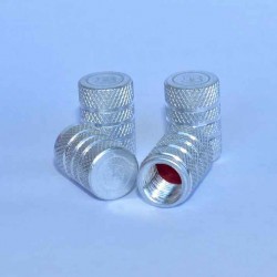 Smart Brabus valve caps Silver
