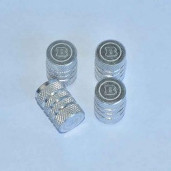 Smart Brabus valve caps Silver