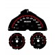 Speedometer speedo dial 200 km/h Smart ForTwo 451 Brabus 