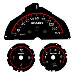 Speedometer speedo dial 160 km/h Smart ForTwo 451 Brabus