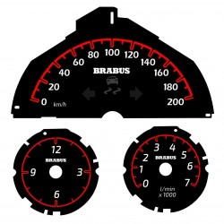 Speedometer 200km/h for Smart ForTwo 451 Brabus
