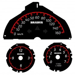 Speedometer speedo dial 160 km/h Smart ForTwo 451 Pulse Brabus 