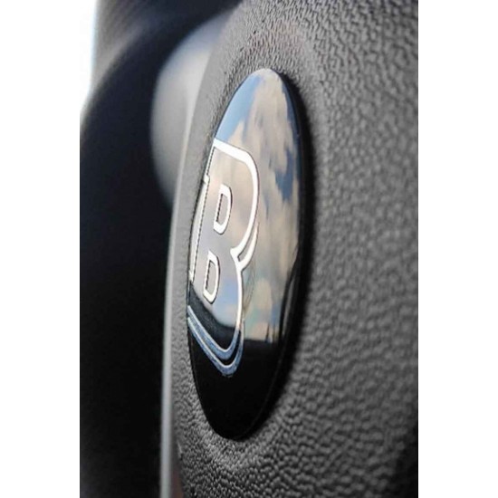 Aluminum emblem 58 mm on the steering wheel for Mercedes Smart 451 Brabus Pulse Passion Ultimate Aluminum emblem 58 mm on the steering wheel for Mercedes Smart 451 Brabus Pulse Passion Ultimate
