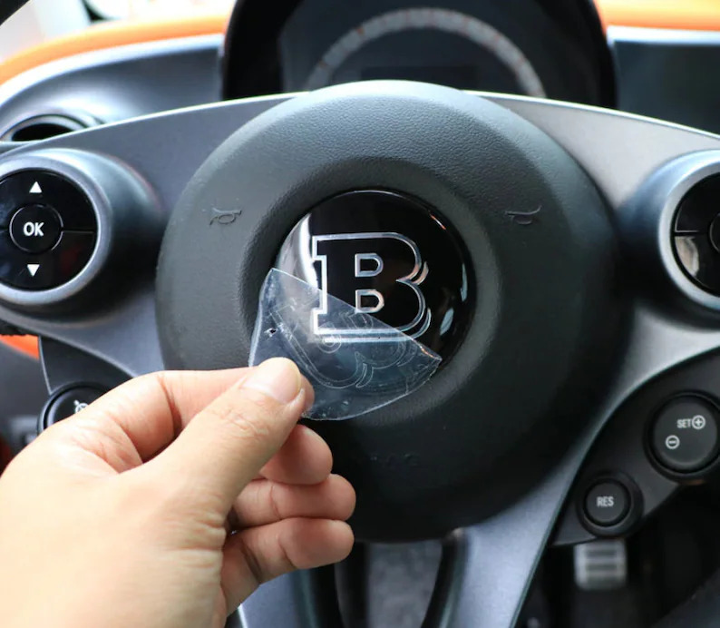 1X ORIGINAL SMART Brabus Emblem Schriftzug Badge Au Produktbild-Vorschau 5
