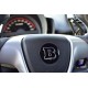 Aluminum emblem 58 mm on the steering wheel for Mercedes Smart 451 Brabus Pulse Passion Ultimate