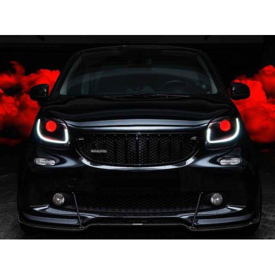 Illuminated LED logo emblem stamp badge for front grille Smart 453 Brabus Pure Passion Ultimate Xclusive